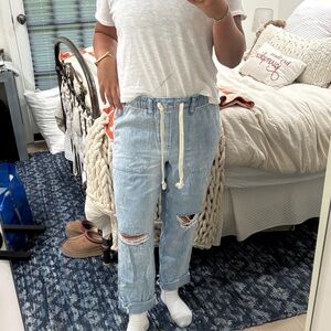 GAP Sweatpant Jeans with Drawstring